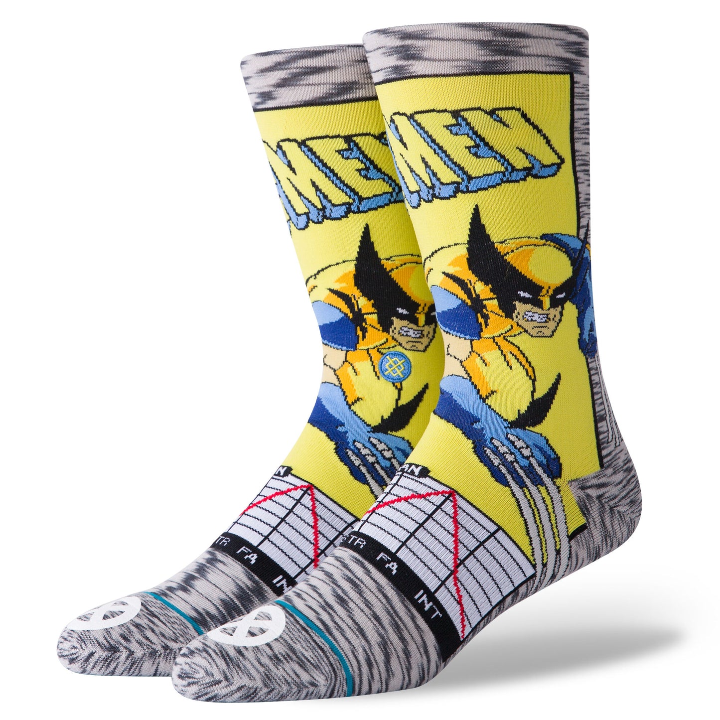 Stance Wolverine Comic Socks - Grey Socks