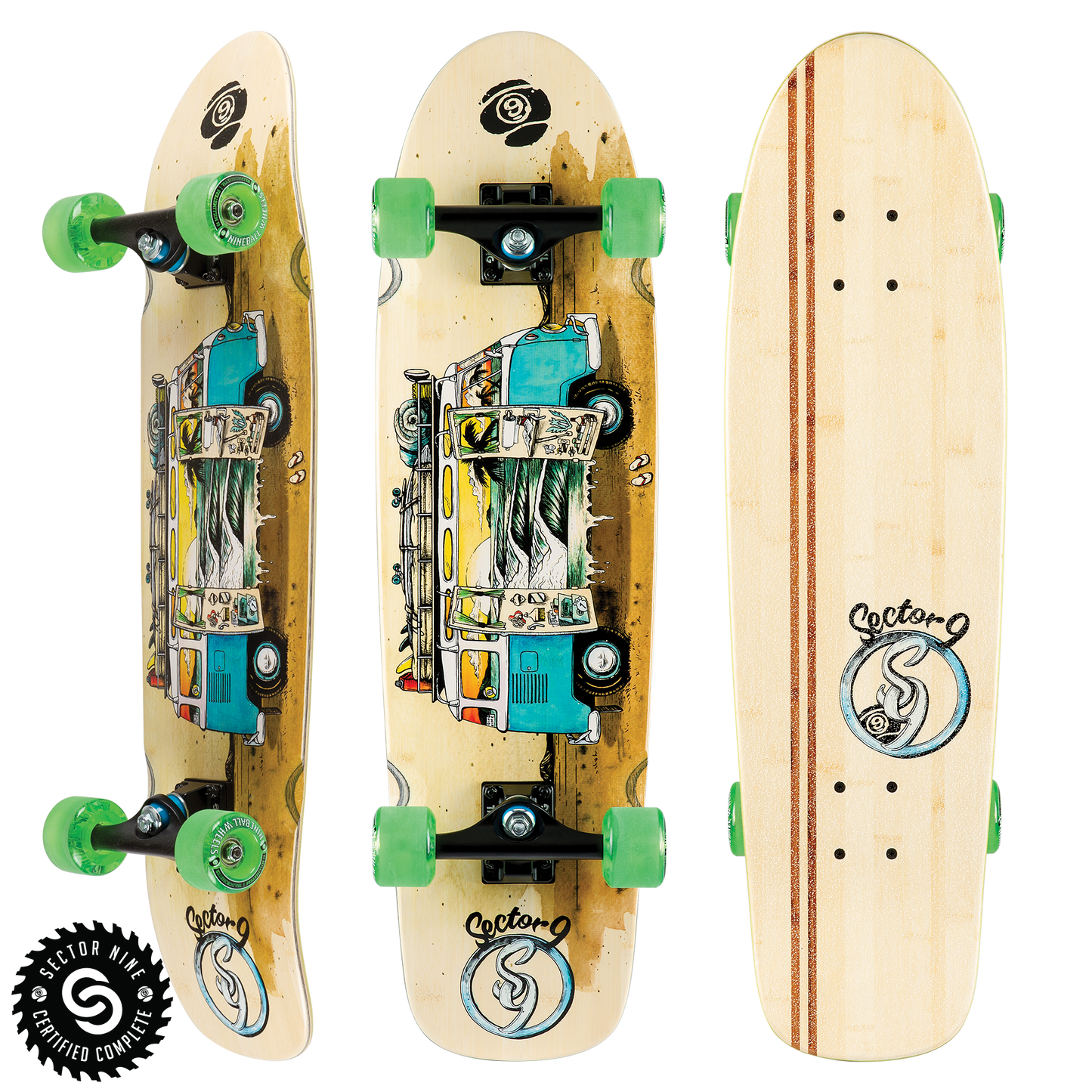 Sector 9 VAN BAMBOOZLER COMPLETE Longboard Skateboard