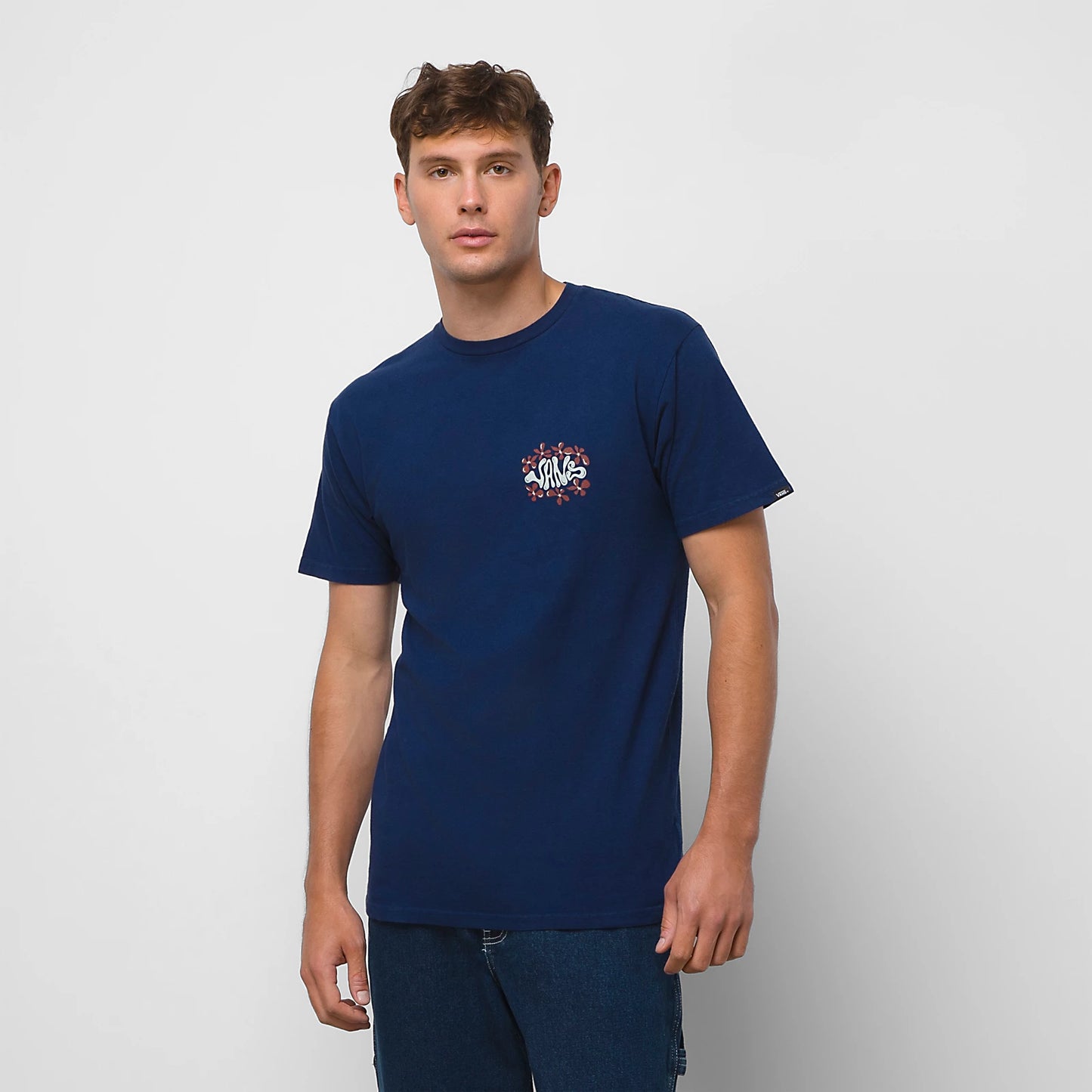 VANS Jazz Floral Vintage SS Tee-Shirt - Navy Mens T Shirt