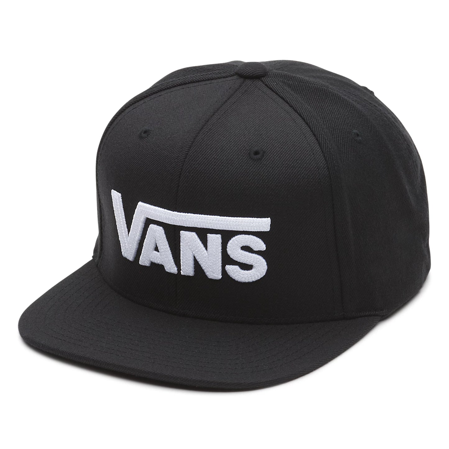 Vans Drop V Flatbill Youth Snapback Hat - Black Boys Hat