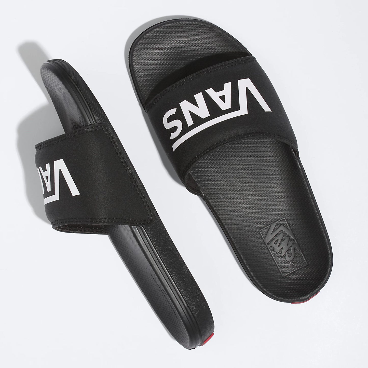 Vans Slides La Costa Slide On Sandals - Vans Black Mens Footwear