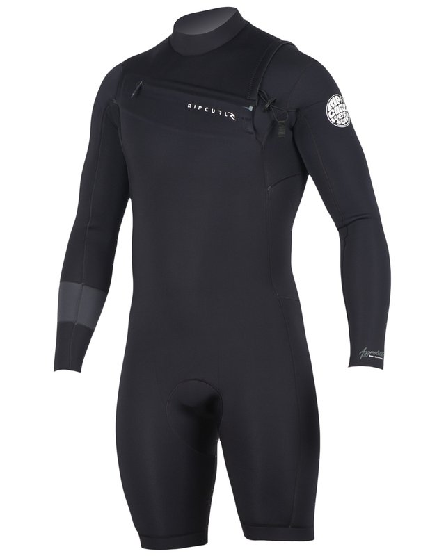Rip Curl Aggrolite LS Spring Suit - Black / Navy Wetsuit XL BLK
