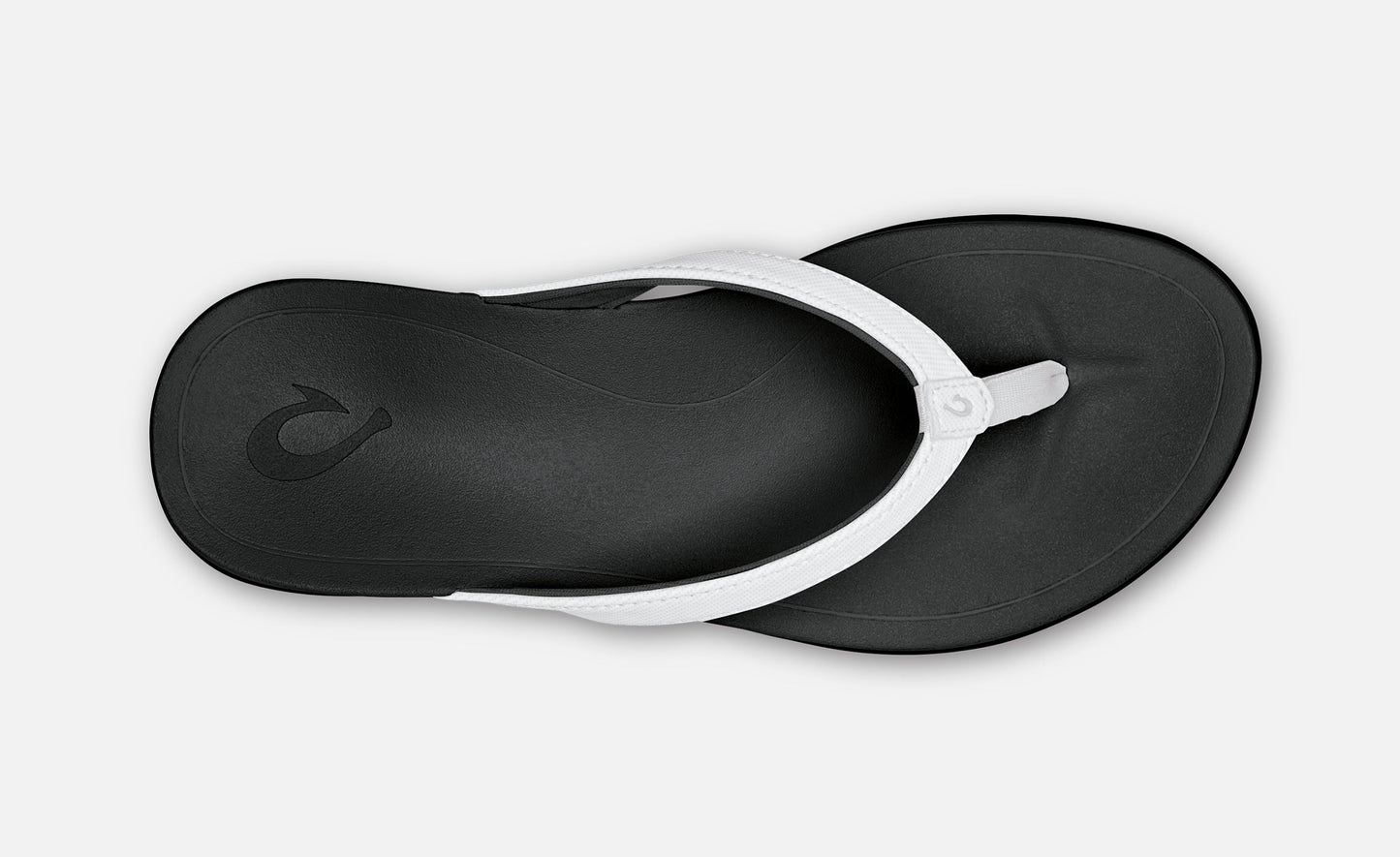 Olukai Ho'opio Women's Sandals - White / Onyx Black Womens Footwear