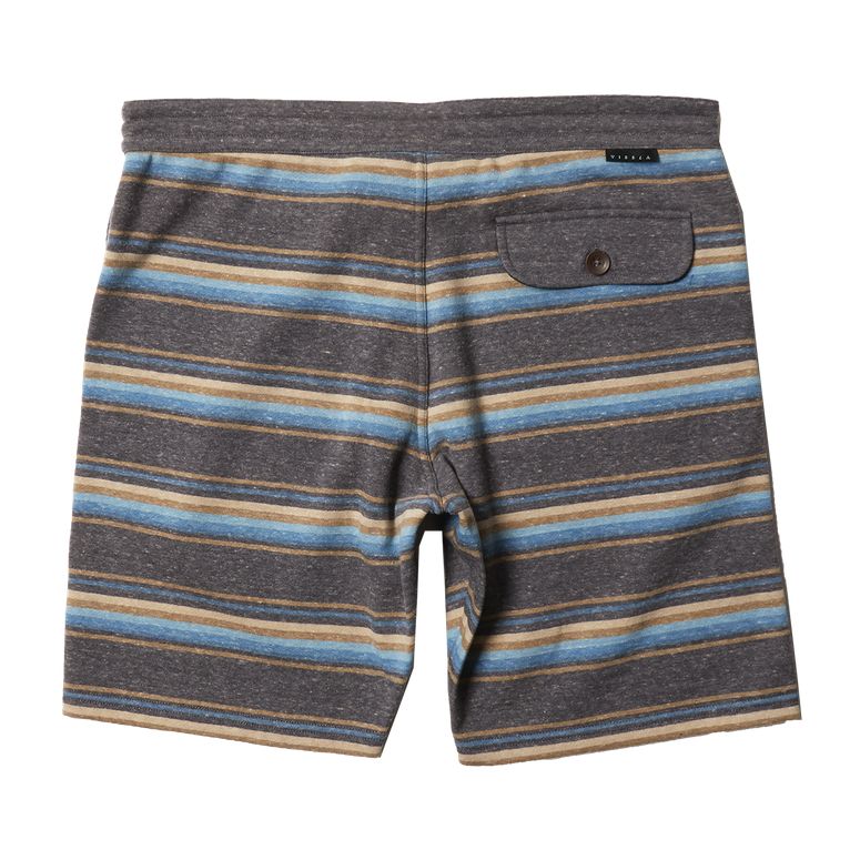 Vissla Funner Stripe 18.5" Sofa Surfer Mens Shorts - Dark Naval Heather Mens Shorts