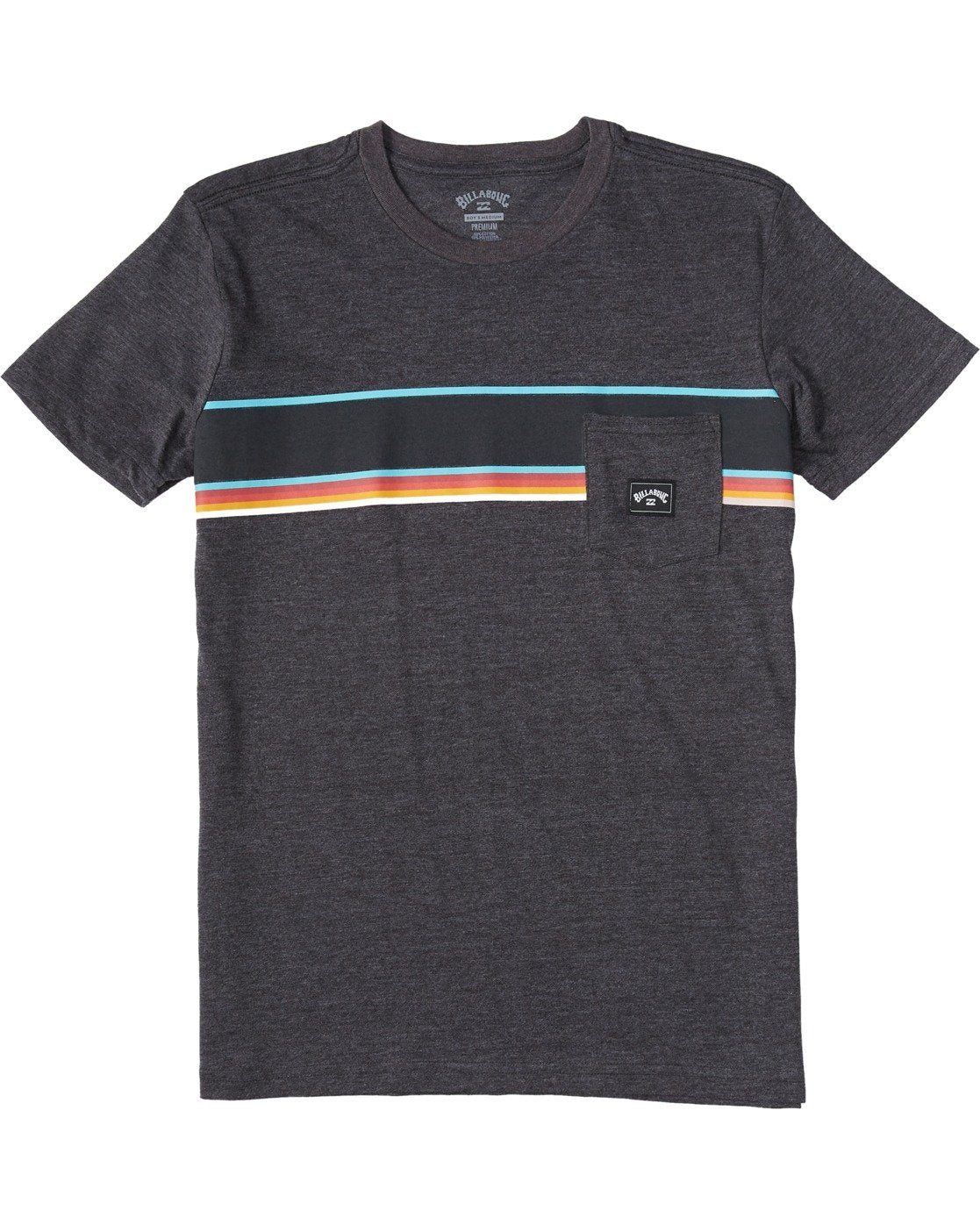 Billabong Spinner Pocket Tee boys - Heather Black Boys T Shirt