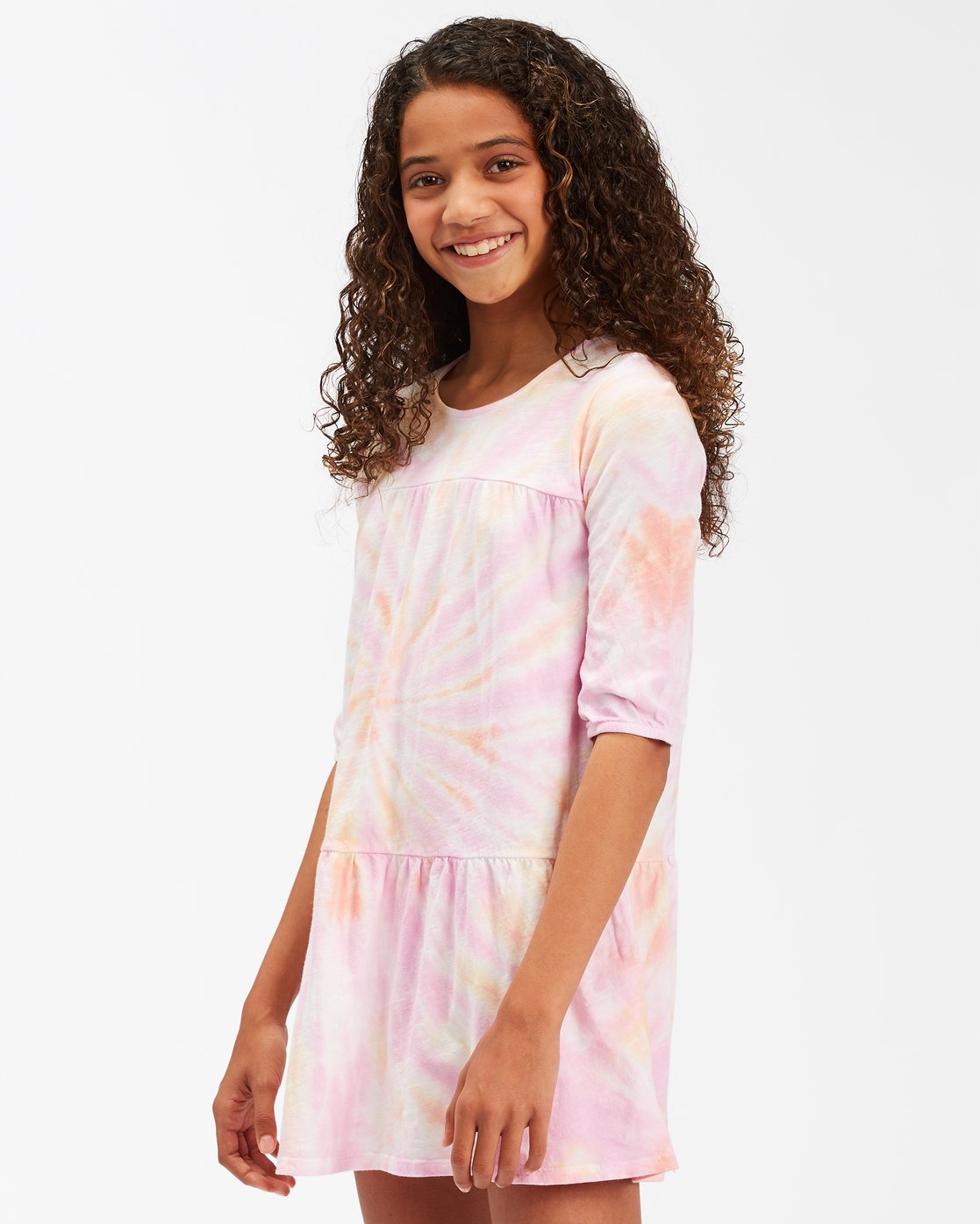 Billabong Girls' Beach Trip Tie-Dye Dress - Multi Color girls dress