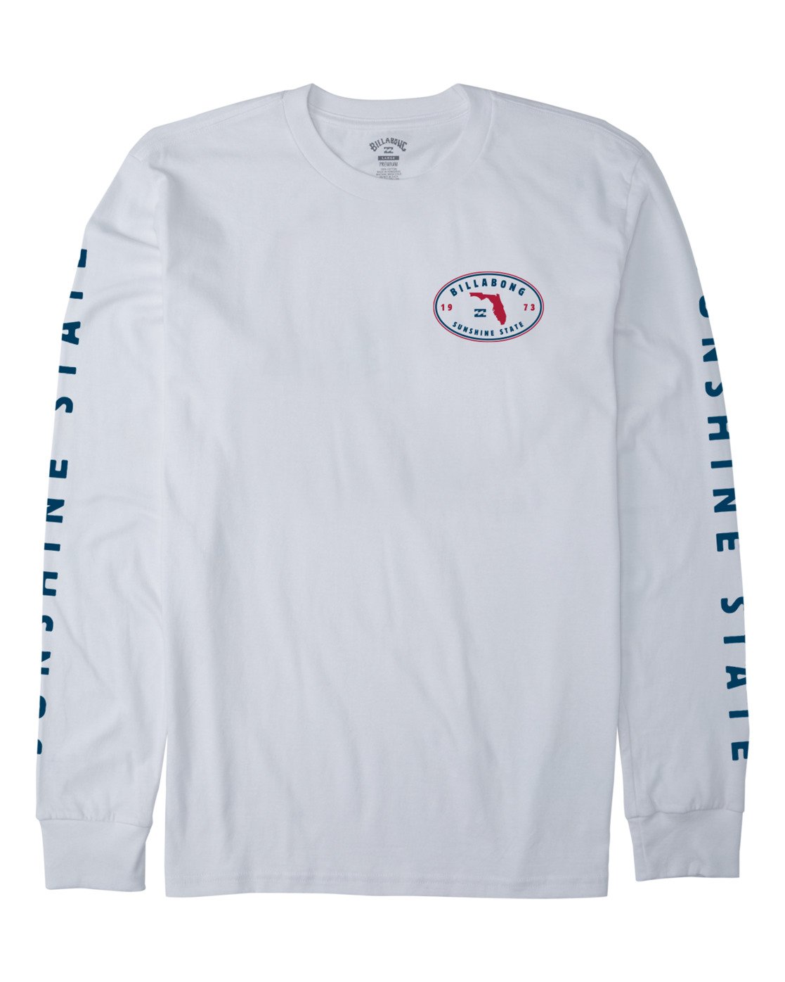 Billabong Roller Florida Longsleeve Tee Shirt - White Mens Longsleeve Tee