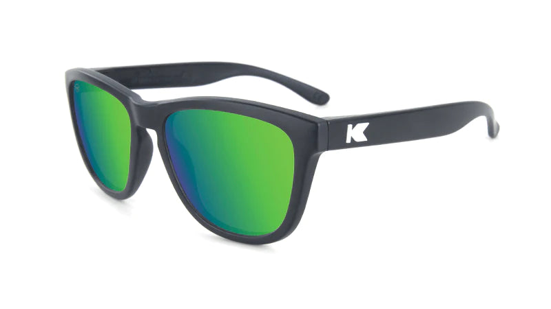 Knock Around kids premium Polarized black Green moonshine sunglasses Sunglasses