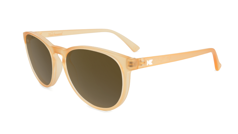 KnockAround Mai Tais Frosted Rose Quartz Amber Polarized Sunglasses Sunglasses
