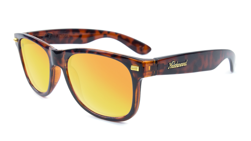 Knockaround Fort Knocks Glossy Tortoise Sunset Polarized Sunglasses Sunglasses