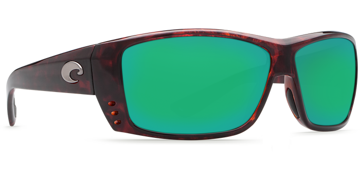 Costa Cat Cay Tortise Green Mirror 580P Polarized Sunglasses Sunglasses