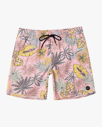 RVCA Singapore Sling Elastic Boardshorts 17"- Pale Mauve