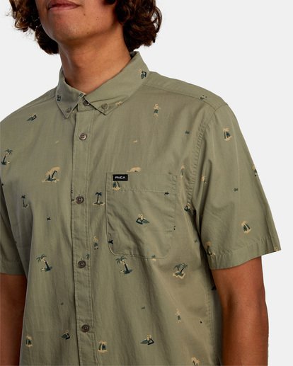 RVCA Tropicalia Men's button down shirt - Alo Mens Woven Shirt