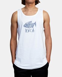 RVCA Ben Horton Dead See Tank - White Mens Tank