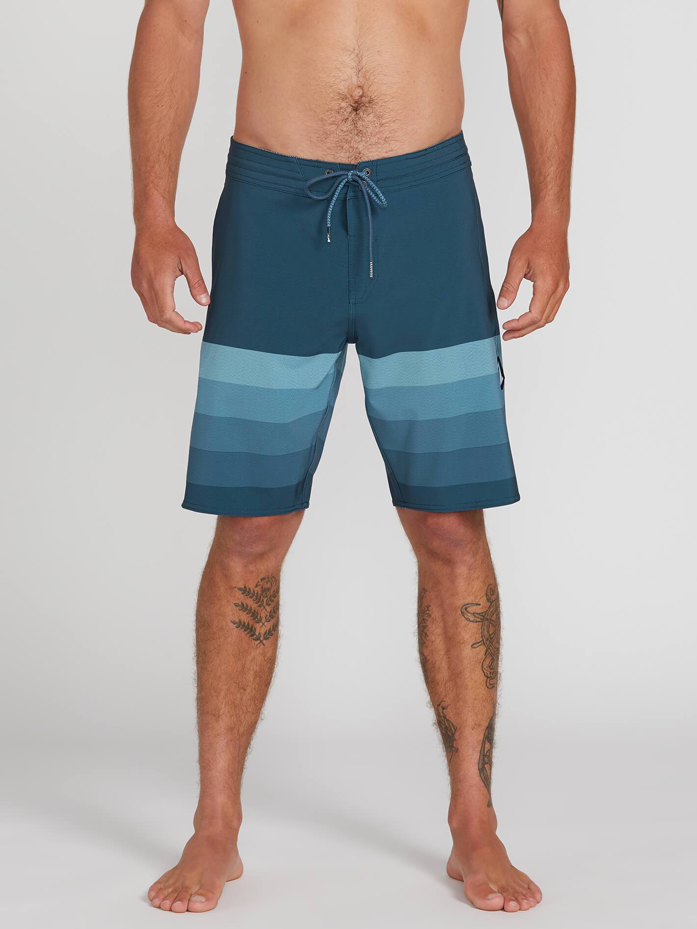 Volcom Quarta Static Stoney Mens Hybrid Shorts - Bering Sea Mens Boardshorts