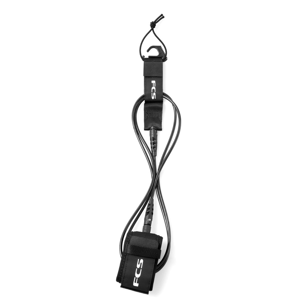FCS II 8' Regular Essential Surfboard Leash - Assorted Colors surf leash Black