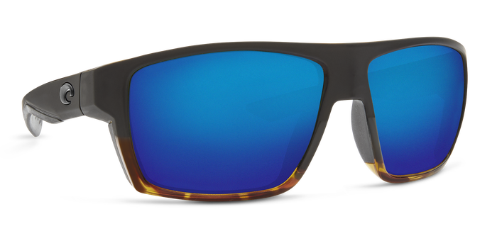 Costa Bloke Matte Black / Shiny Tort Polarized Glass Lens Sunglasses 580G Sunglasses