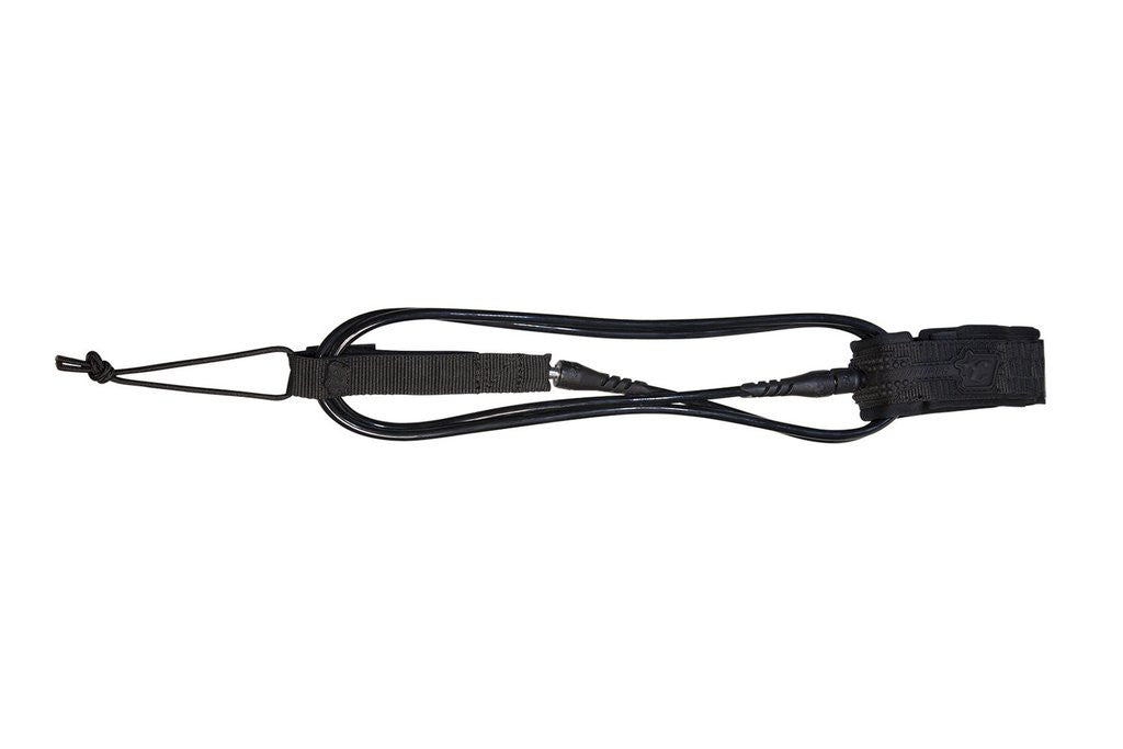 Creatures of Leisure 10' Longboard Knee Leash - Black Black Surf Leash