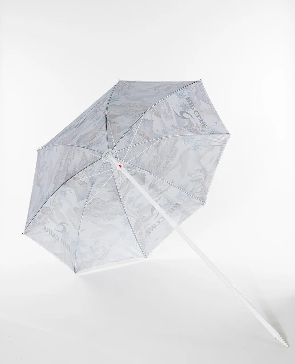 Ripcurl Beach Umbrella Print - White Outdoor Umbrellas & Sunshades
