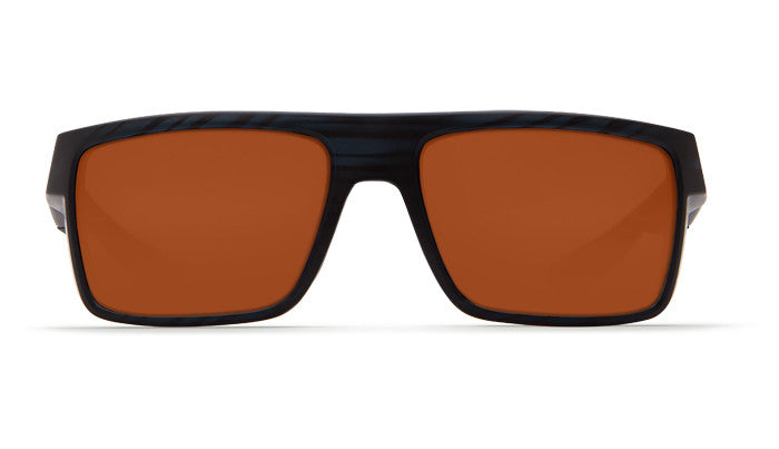 Costa Del Mar MOTU Matte Black Teak Copper 580P Lens Polarized Sunglasses MTU111OGP Sunglasses