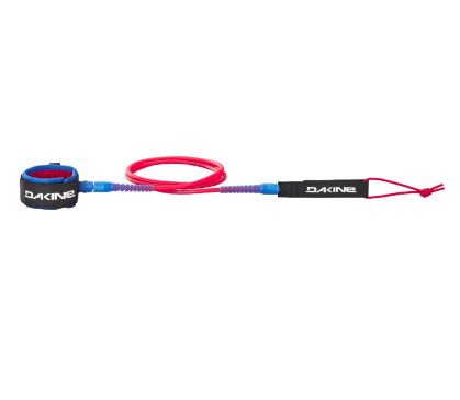 Dakine Kainui Team 7' x 1/4" Surfboard Leash Surf Leash Dark Tide Red