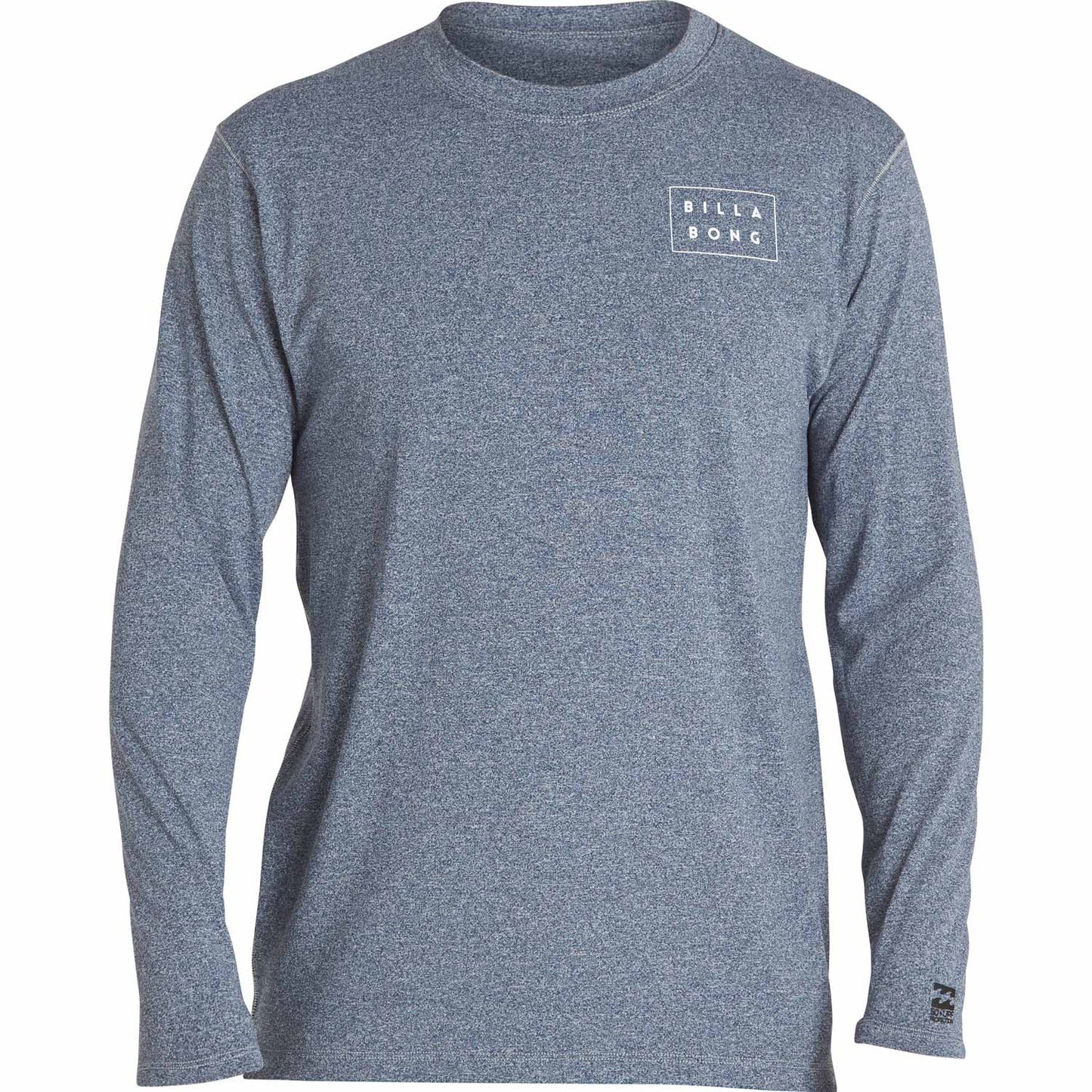 Billabong Men's Die Cut Longsleeve Sunshirt/ Rashguard - Blue Heather Rashguard Sun Protection