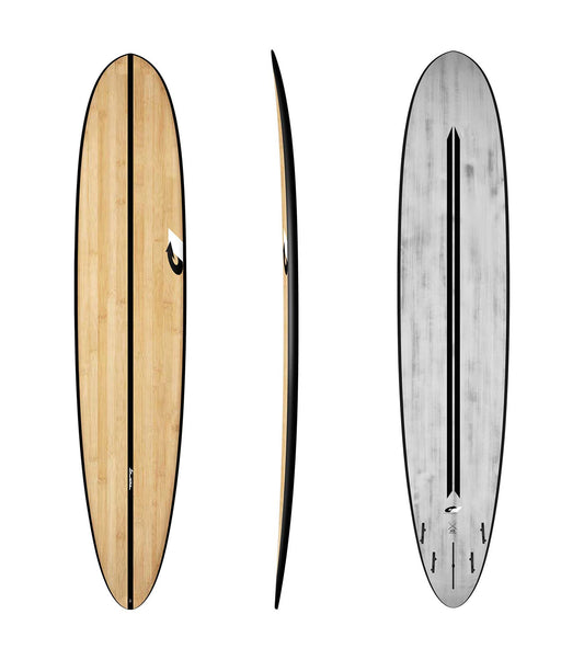 Torq 9'1 ACT Don High Performance Longboard Surfboard - Bamboo Black Rails Surfboard