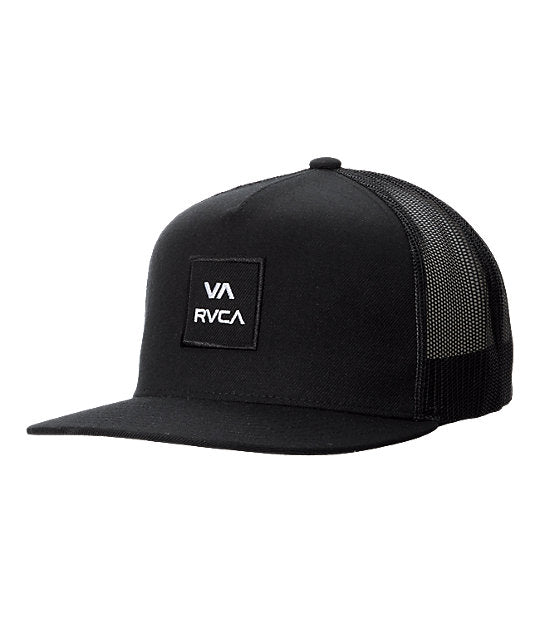 RVCA Men's VA All The Way Trucker Hat - Black Mens Hat