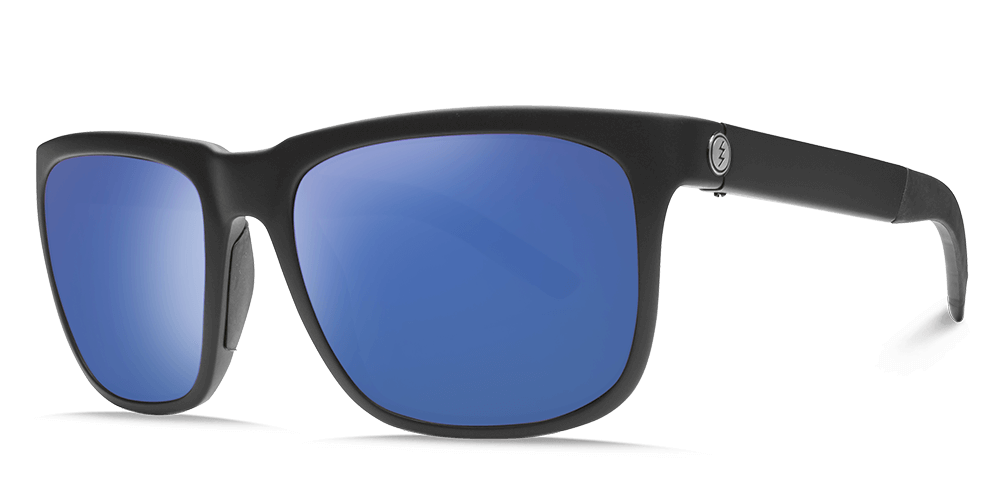 Knoxville S Matte Black Ohm Polarized Blue Sunglasses Sunglasses