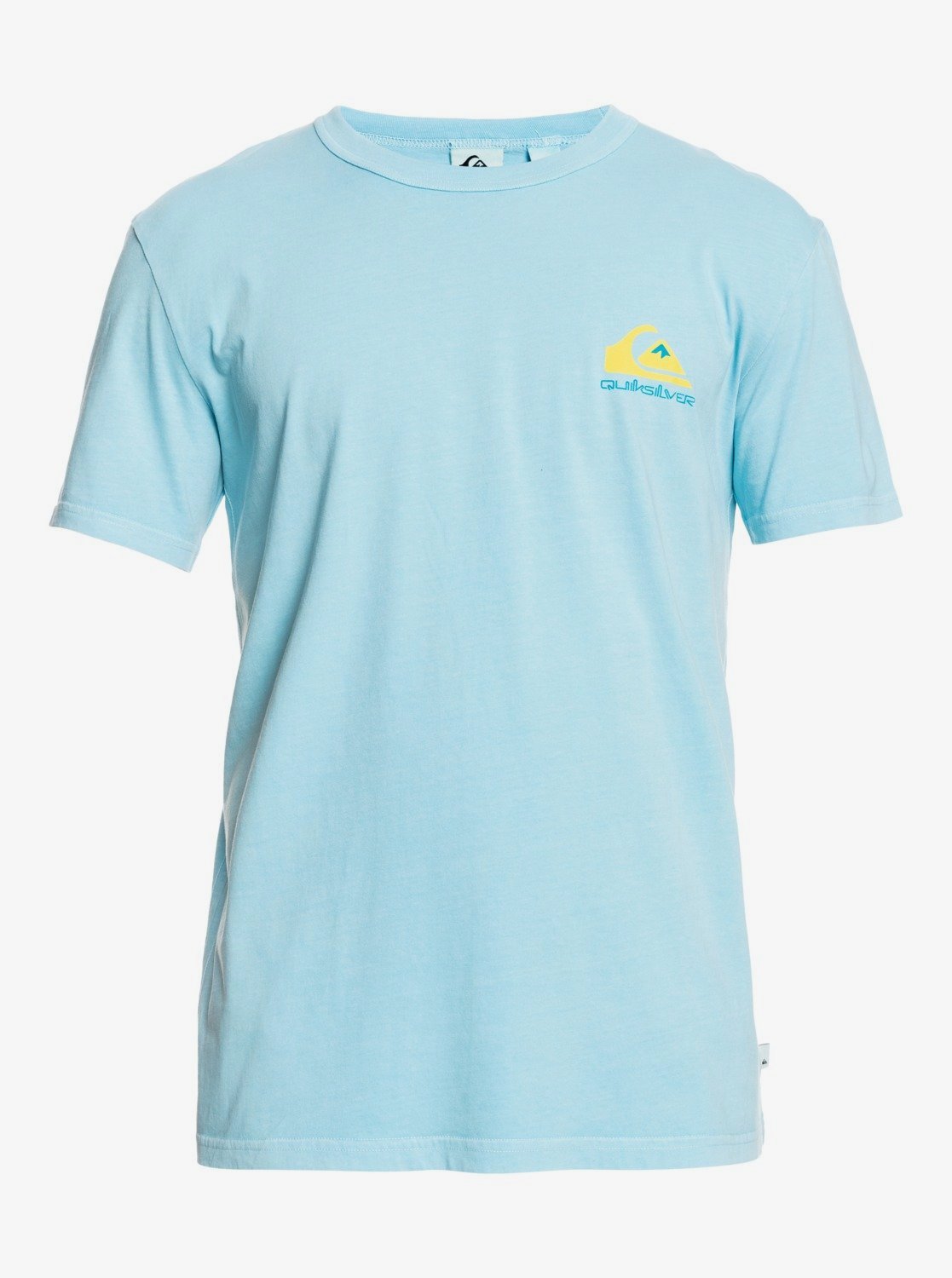 Quiksilver Mineral Organic Men's Tee Shirt - Light Pink - Light Blue Mens T Shirt