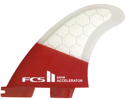 FCS II Accelerator PC Red Medium Tri Set Fins