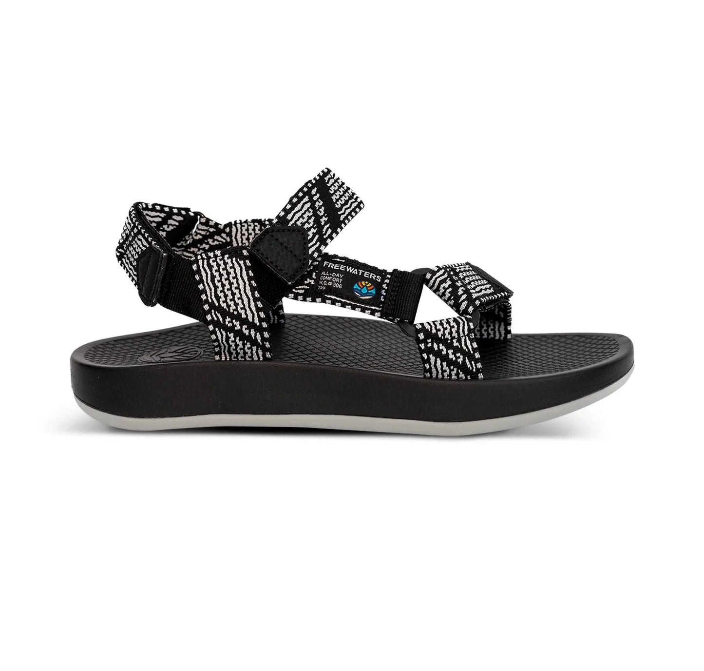 Freewaters Cloud 9 Sport Women's Super Soft Sandals - Black Womens Footwear