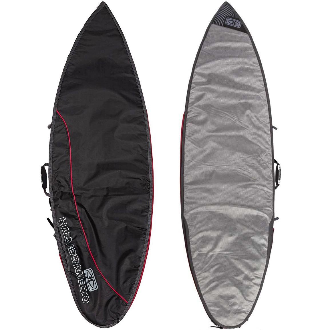 Ocean And Earth 6'4 Aircon Travel Board Bag- Black Grey surfboard bag