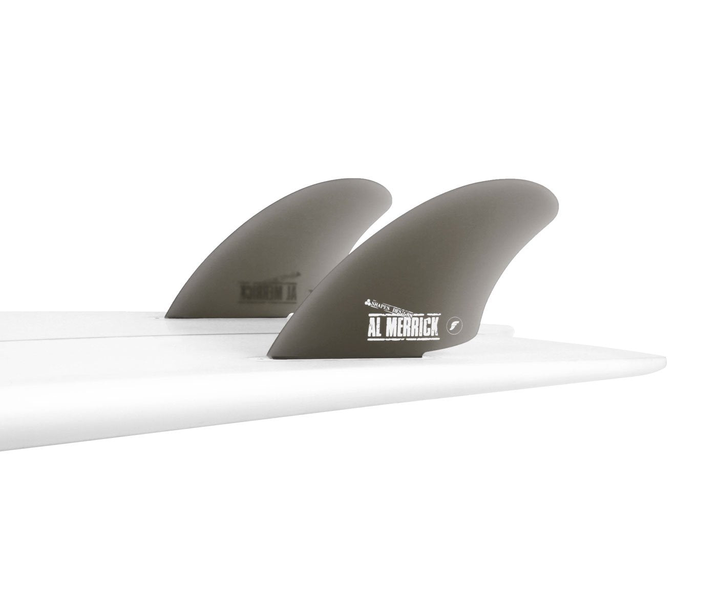 Futures Al Merrick Twin Fin Keel - Smoke Fins