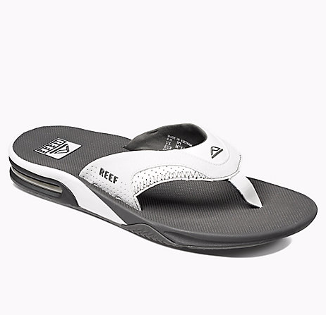 Reef Mens Fanning Grey White Sandal 2026 GRW