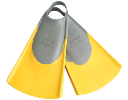 FCS Hydro Bodyboard Fins Fins Grey Yellow