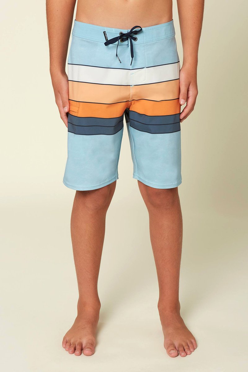 Oneill Hyperfreak Heist Line Boys Boardshorts - Graphite / Pale Blue Boys Boardshorts