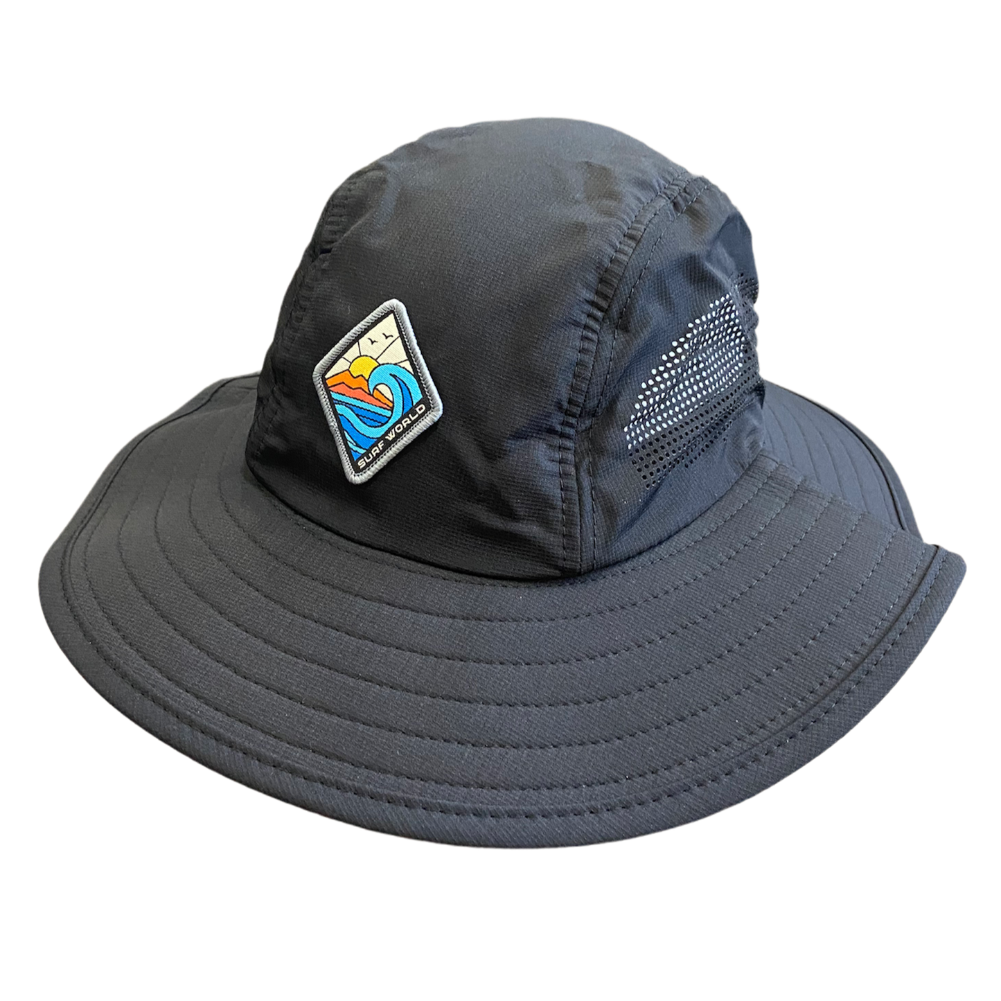 Surf World Packable Performance Dri Duck Boonie Hat - Black Hats