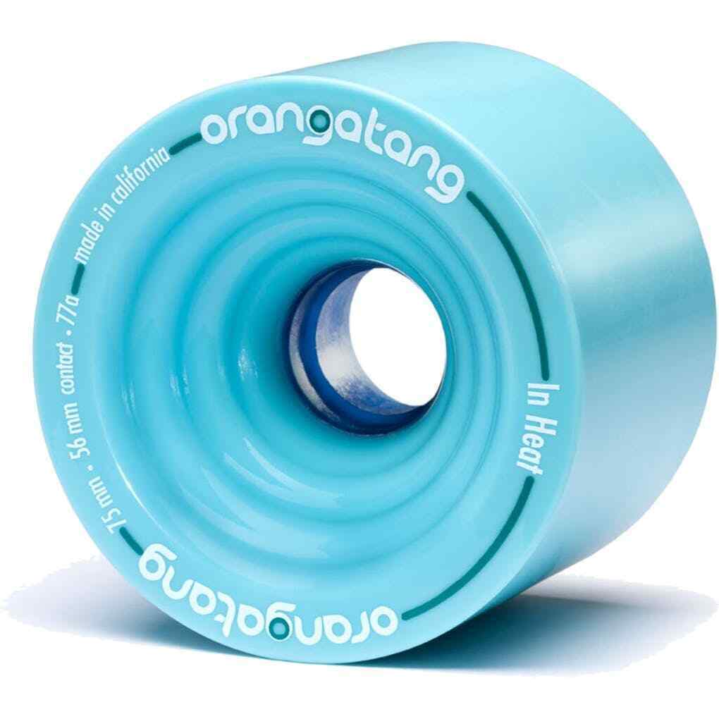 Orangatang In Heat 75mm 77a Skateboard Wheels - Blue skate accessories