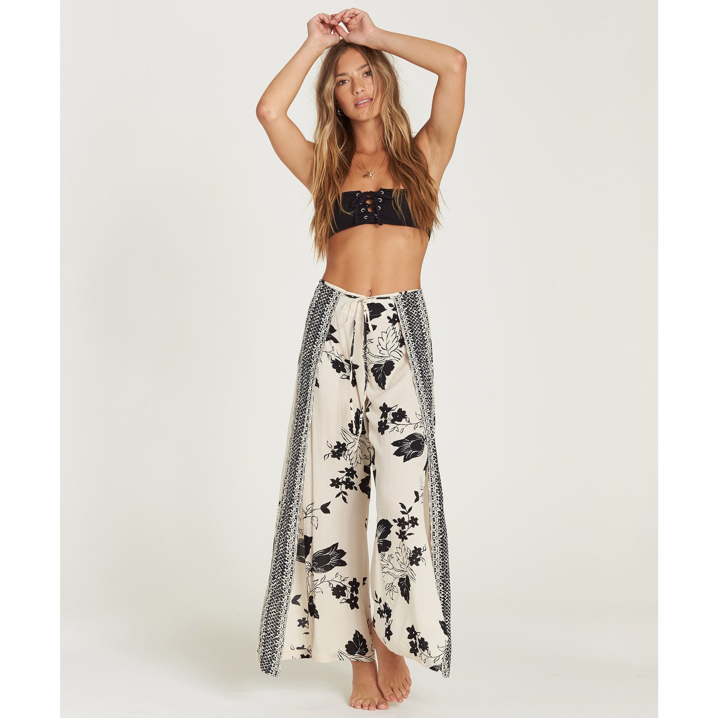 Billabong Adventure Spirit Womens Pants - Ivory - BCI - Black womens pants IVO