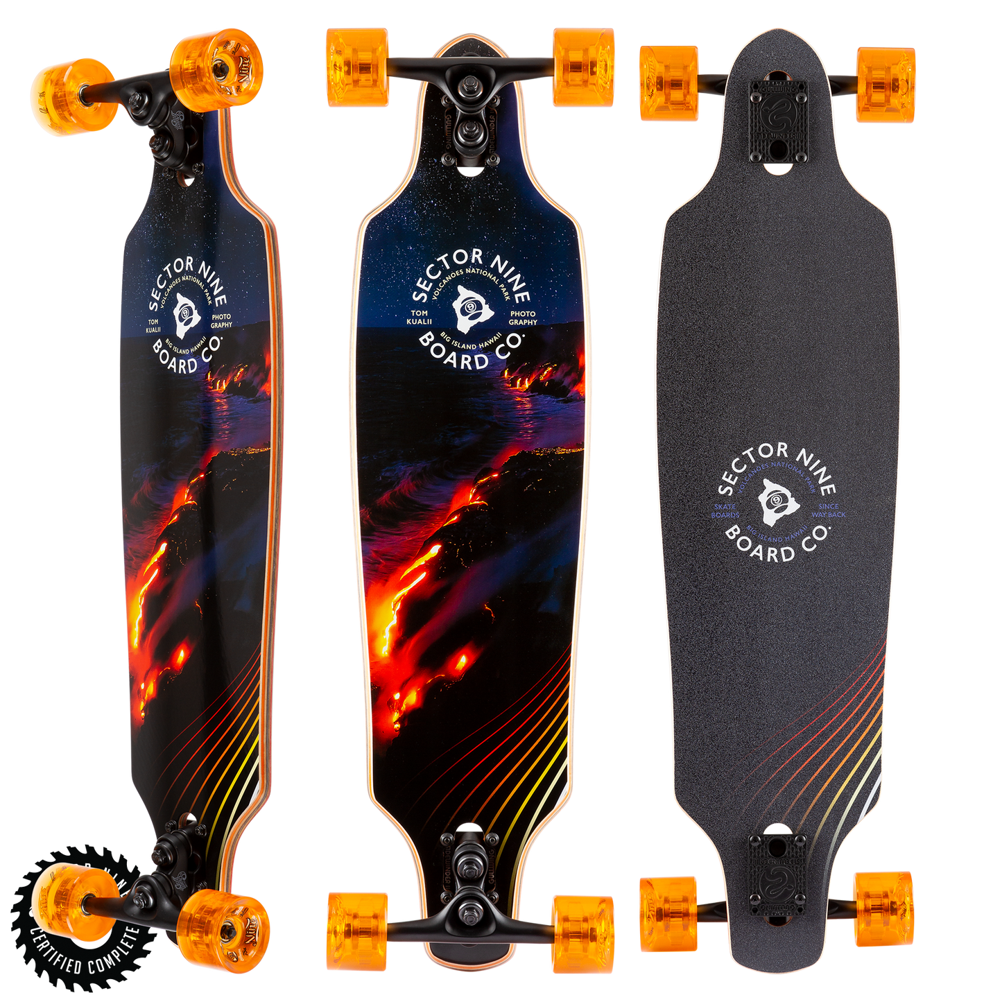 Sector 9 Lava Roundhouse 34"Complete Longboard Skateboard Longboard Complete