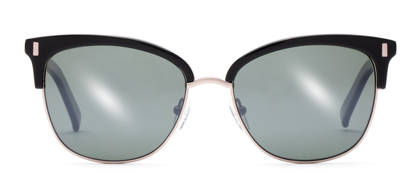 Otis Little Lies Reflect Polarized Sunglasses - Black Flash Mirror Grey Lense Sunglasses