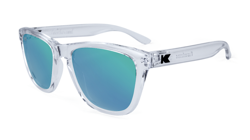 Knockaround Premiums Clear Green Moonshine Polarized Sunglasses Sunglasses