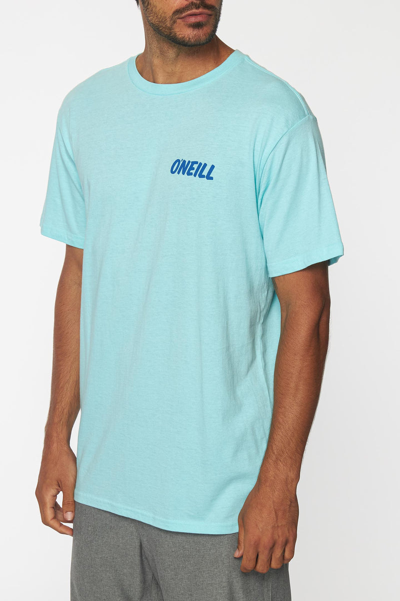 Oneill Low-Key Tee Men's Tee Shirt - Turquoise Mens T Shirt