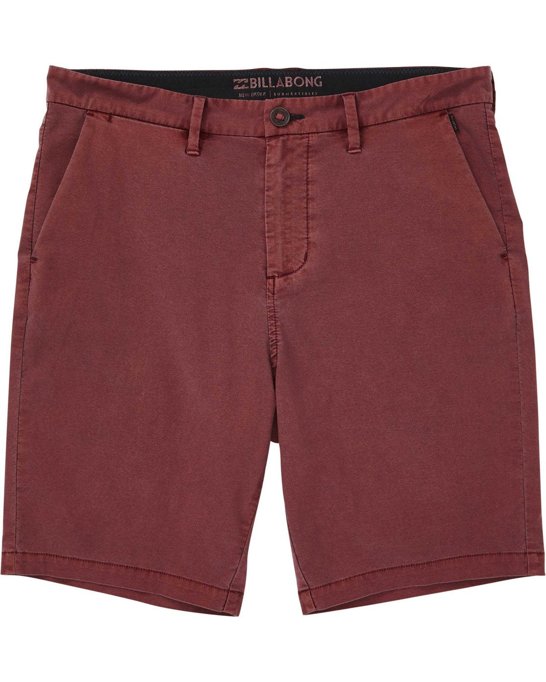 Billabong New Order X Overdye Shorts - Blood Red Mens Shorts