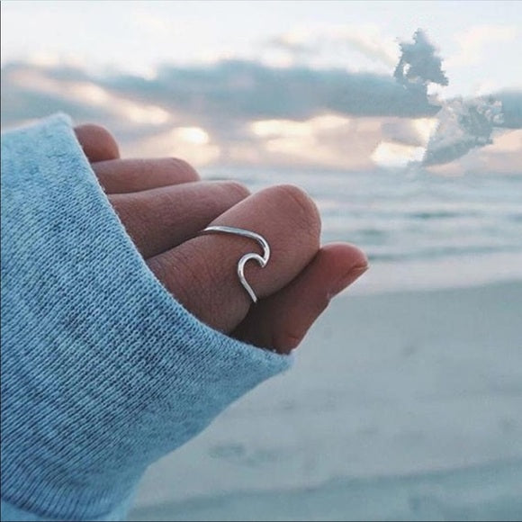 Pura Vida Silver Wave Ring - Silver Jewelry