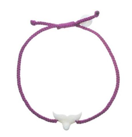 Wanderer Mini Mermaid Tail Bracelet Button - Marine Jewelry Purple