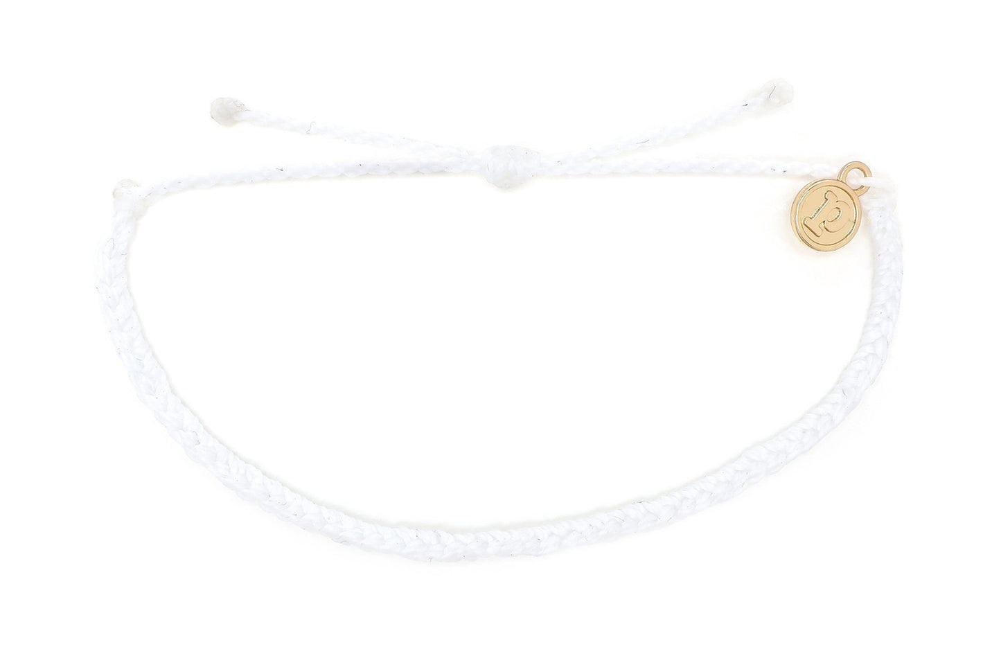 Pura Vida Mini Braided Solid Bracelet - White Jewelry