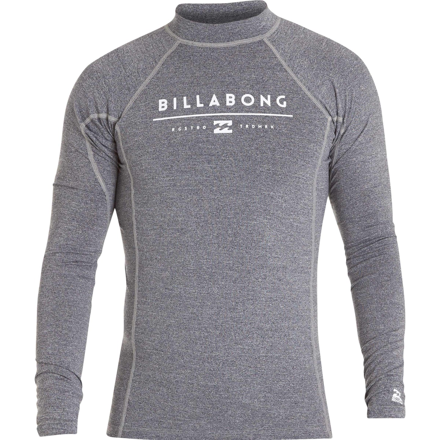Billabong Men's All Day Unity Performance Fit Long sleeve Sunshirt/ Rashguard - Grey Heather Rashguard Sun Protection