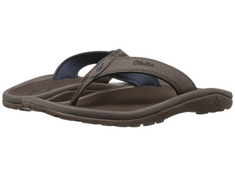Olukai Men's Ohana Sandals - Dark Wood/ Dark Wood Mens Footwear